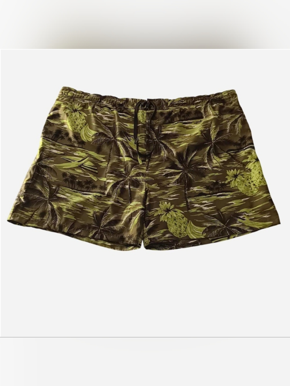 Tropical Swim Trunks  Sand & Sun Size XXL Olive Green Shorts Swimwear Summer